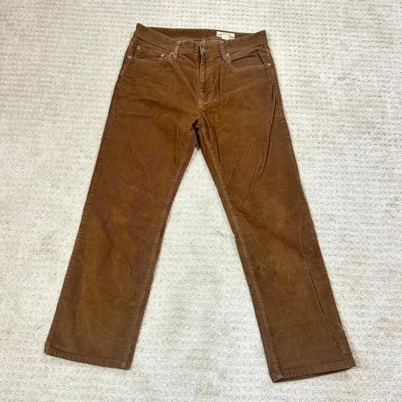 Orvis Corduroy Pants Mens 34x30 Brown Cotton Straight Fit Five Pocket Gorp Core