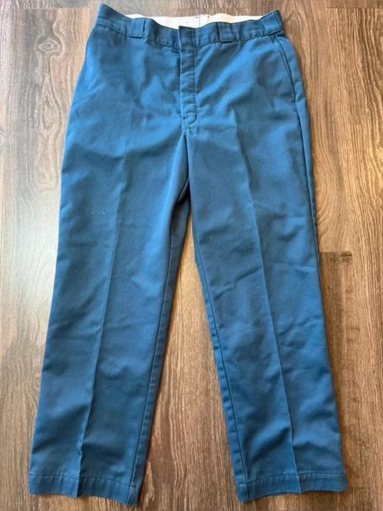 Men’s Size 38x30 Insulated Navy Blue Dickies Work Pants