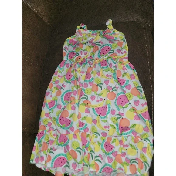 Gymboree‎ festive fruit watermelon lemon kiwi strawberry dress size 8