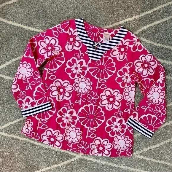 Gymboree Hot Pink Floral Tunic Top Dress 7