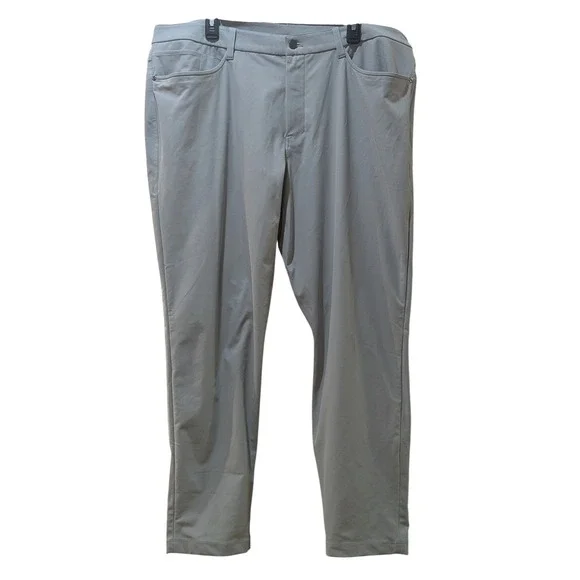 Lululemon Men's ABC Slim-Fit 5-Pocket Pant Slim Fit Pant 40 Grey Chino