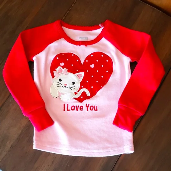 Gymboree Toddler Girl's Pajama Top Sz 12-18M