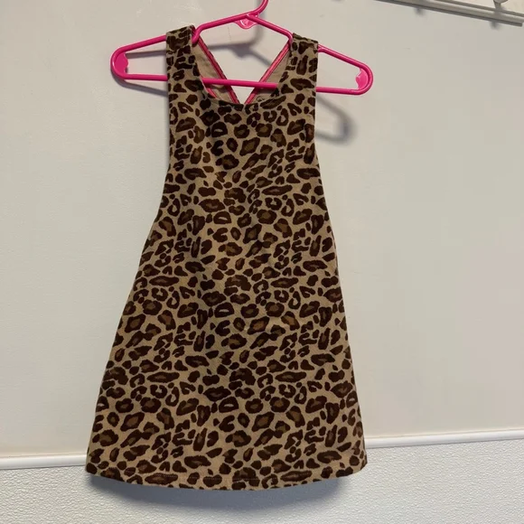 Girls Gymboree Leopard Print Casual Dress 18-24 Months Brown New NWT bloomers