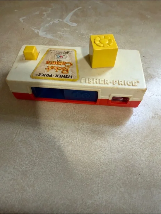 Fisher-Price White Yellow Red Pocket Camera Toy