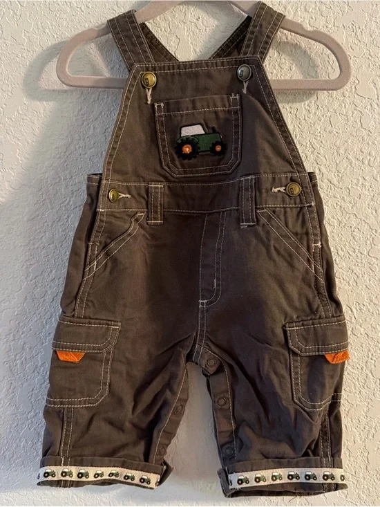 Vintage Gymboree Tractor Overalls 0-3M  Cottagecore Y2K Baby /100% cotton.