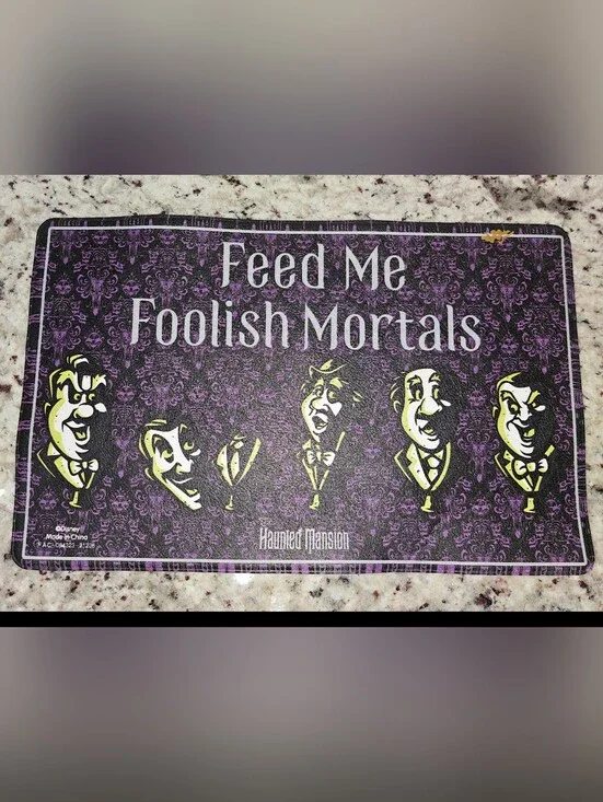 Disney Parks The Haunted Mansion Pet Feeding Mat