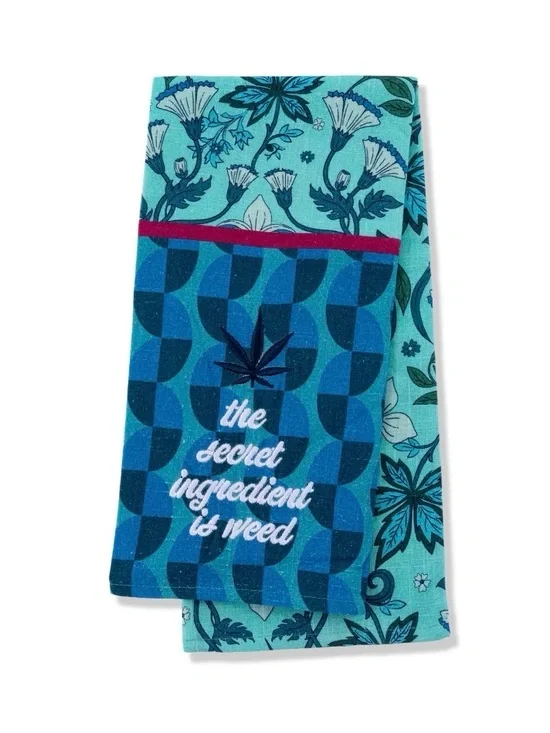 The Secret Ingredient Is 🍃Teal Decorative Towel