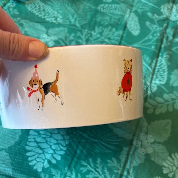 NEW Beth Briggs ceramic  dog bowl