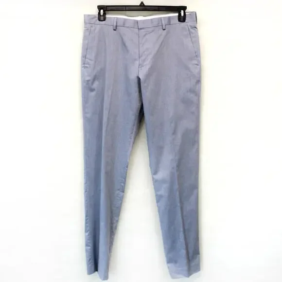 J.Crew Men's Ludlow Slim Blue 100% Cotton Suits Pants Size W34
