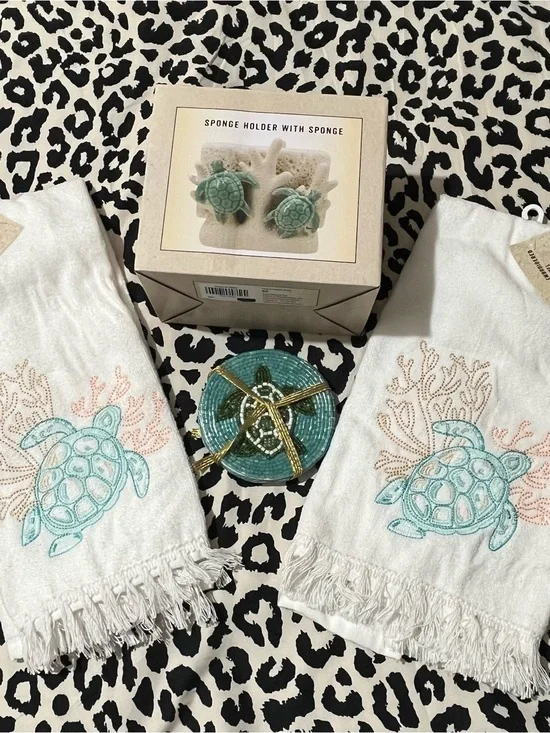 Aqua Turtle Themed Kitchen Set