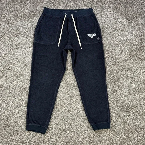 Outerknown Hightide Sunnyside Sweatpants Mens Large Navy Blue Terry Cloth Jogger