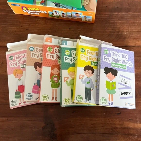 Fry Sight Words Flash Cards Set Kindergarten–5th Grade Reading Bundle