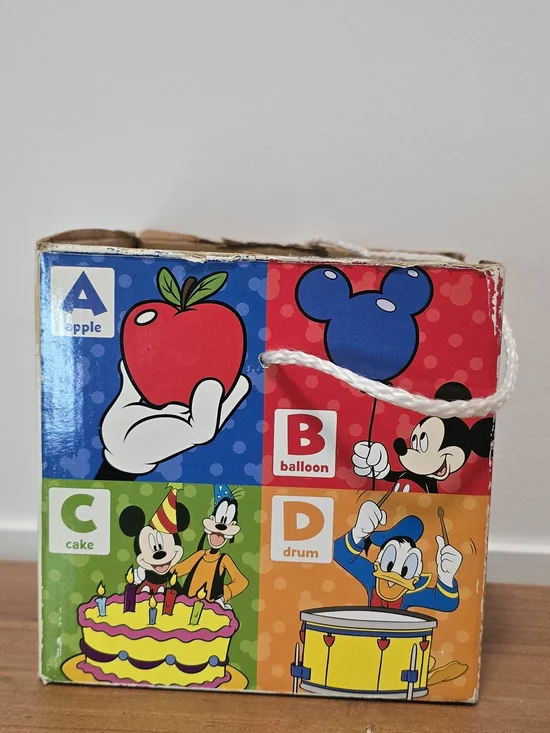 Melissa & Doug Mickey Alphabet Block Bag - Regular Wear See Pictures.