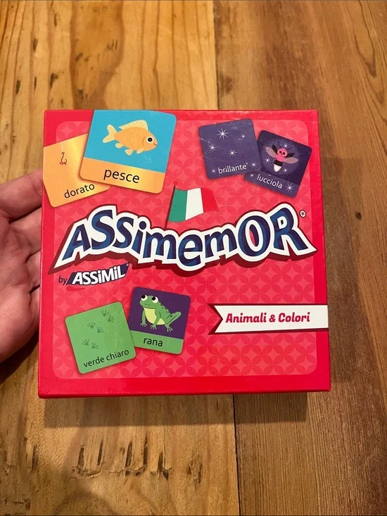 <Italian Language> Memory Card Game Colors & Animals 