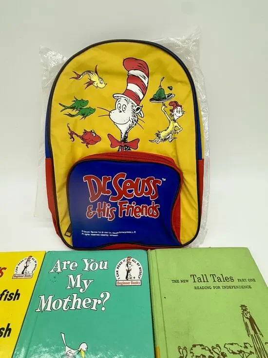Children's Book Lot Dr. Seuss Books, New Dr. Seuss Backpack