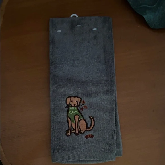 Gray Dog Kitchen Towel Design