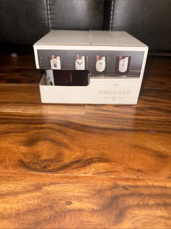 Threshold Glassware Gift Box - White and Black Accents