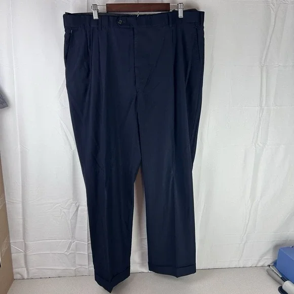 Brooks Brothers Golden Fleece Loro Piana Super 160s Wool Pants Blue Mens 40 x 29