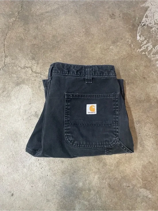 Carhartt B324 BLK Relaxed Fit Carpenter Pants