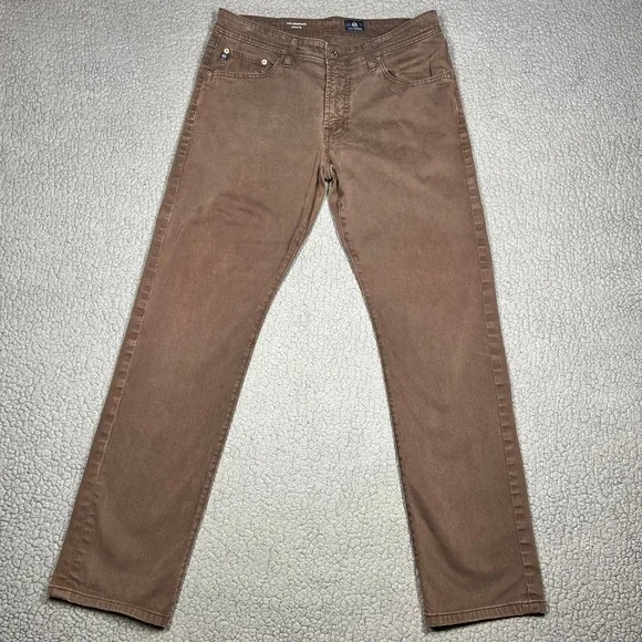 AG Adriano Goldschmied The Graduate Tailored Leg Brown Pants 1174SUD-DEB 32x32