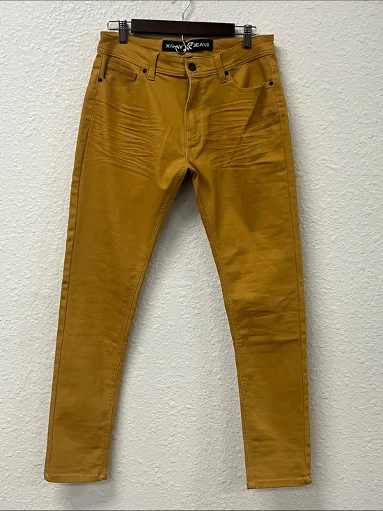 X Ray Mustard Commuter Stretch Cotton Blend Pants.  #1146