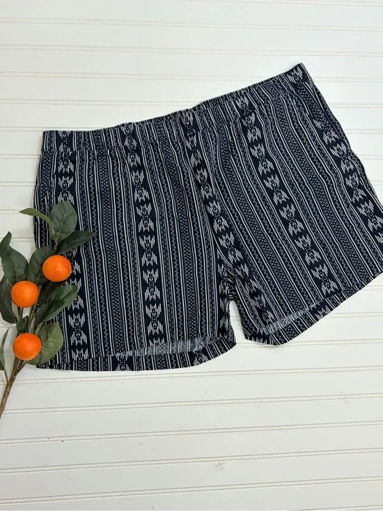 Weatherproof Vintage Geometric Linen Shorts