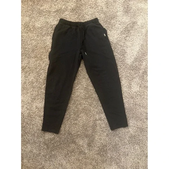 Eddie Bauer Mens Sleepwear Jogger Pants Black Drawstring Lounge Small