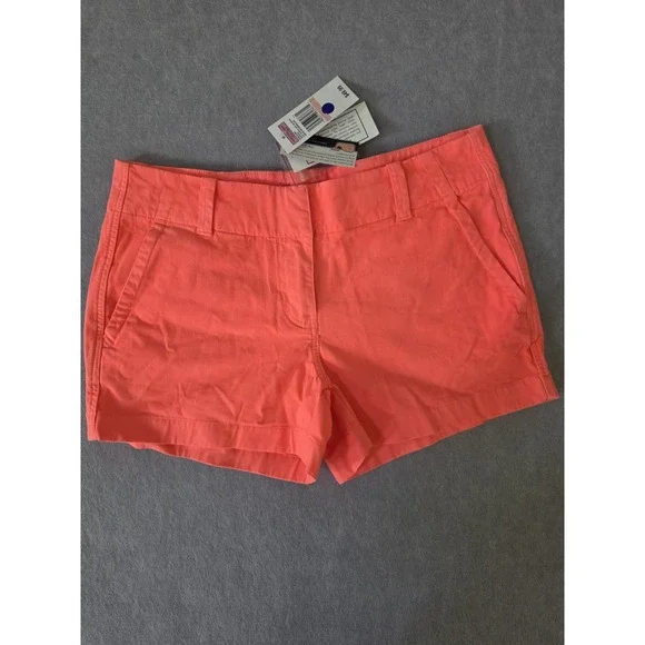 New With Tags! Women's VINEYARD VINES Size 2 Neon Pink/coral Shorts Flat Front
