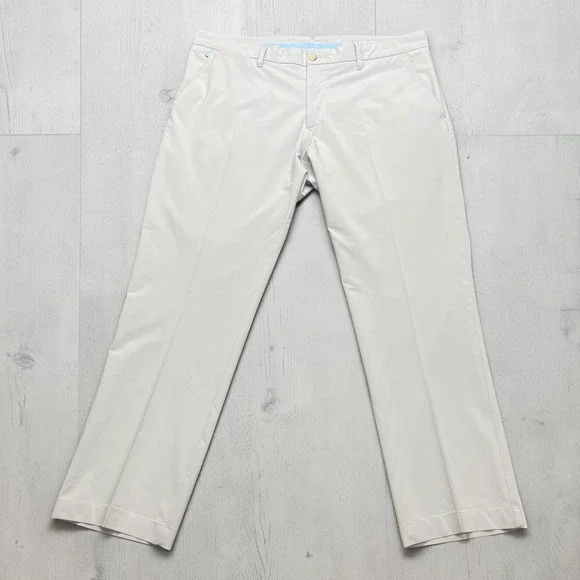 J.Lindeberg Mens Elliott Regular Fit Micro Stretch Golf Pants‎ Gray 38x32