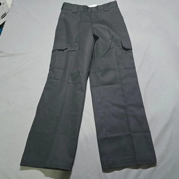 Dickies Cargo Pants Mens 30x30 Black Relaxed Straight Leg WP592BK Workwear NEW