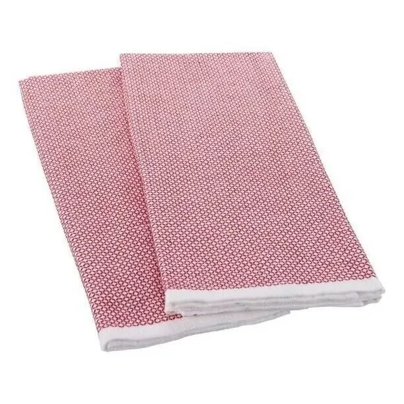 Better Homes & Gardens Oversized Woven Kitchen Towels 2pc Rose White 20 x 30-in