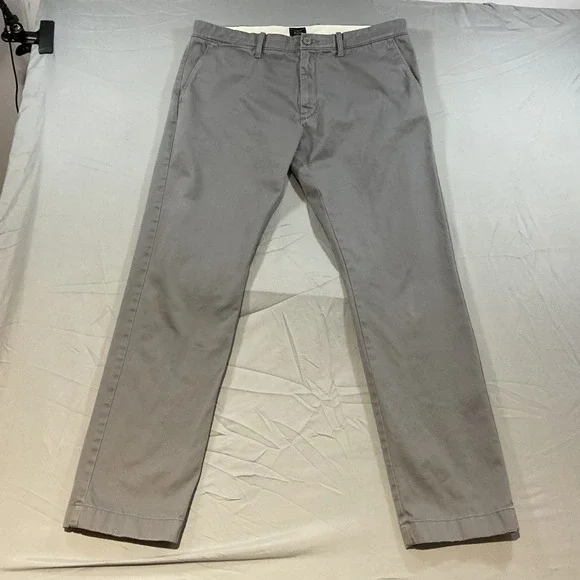 J.Crew Stretch 35x32 Chino Pants Men's Slim Straight Casual Business Khaki