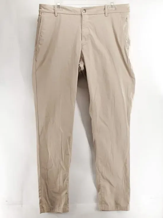 Bird Dogs Men's 36x32 Beige Solid Performance Pants Chinos Stretch Lined
