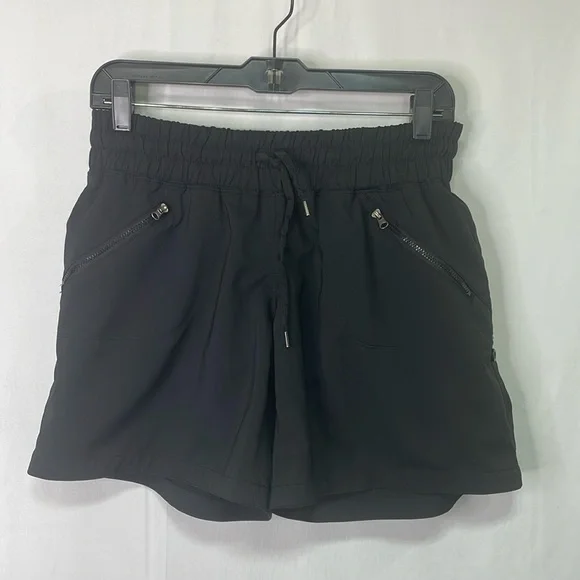 🏁Flex’N black athletic shorts with thick elastic waistband