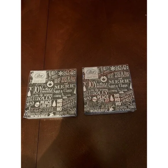 Paper‎ Guest Towel Joy To The World  Holiday Christmas Napkin Set Of 2 IHR 3-Ply