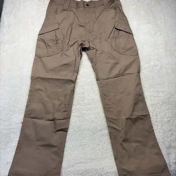 Tactical Pants Khaki Tan Outdoor Hiking Military RipStop Cargo Pants Men’s XXL