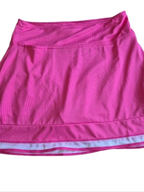Golftini Size Small Pink Athletic Skort Mesh Trim Pockets Top Golf Label