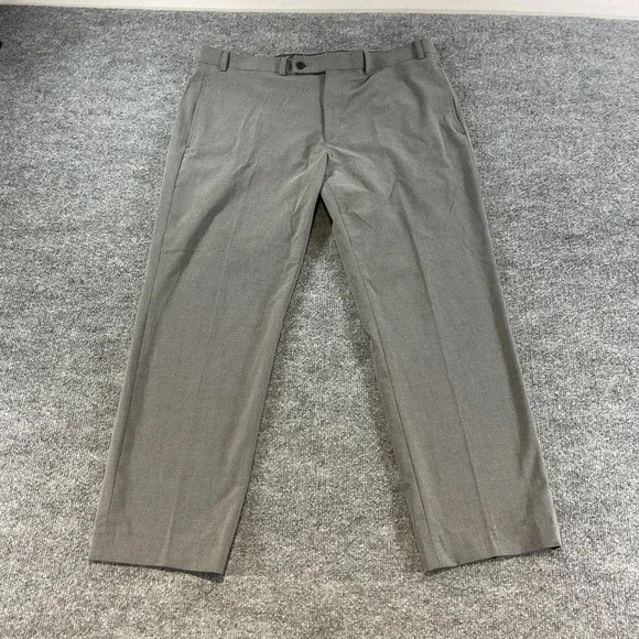 Lauren Ralph Lauren Black Label Dress Pants 36x30 Gray Flat Front Wool Blend Men