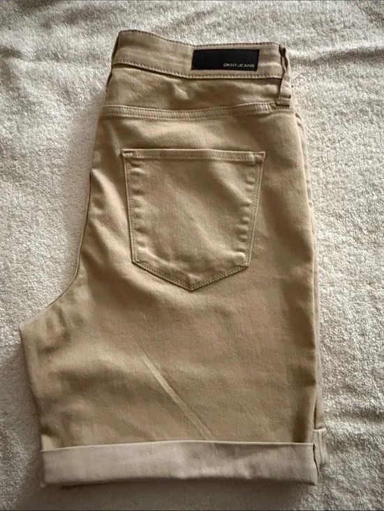 DKNY Women’s Slim Shorts — Khaki