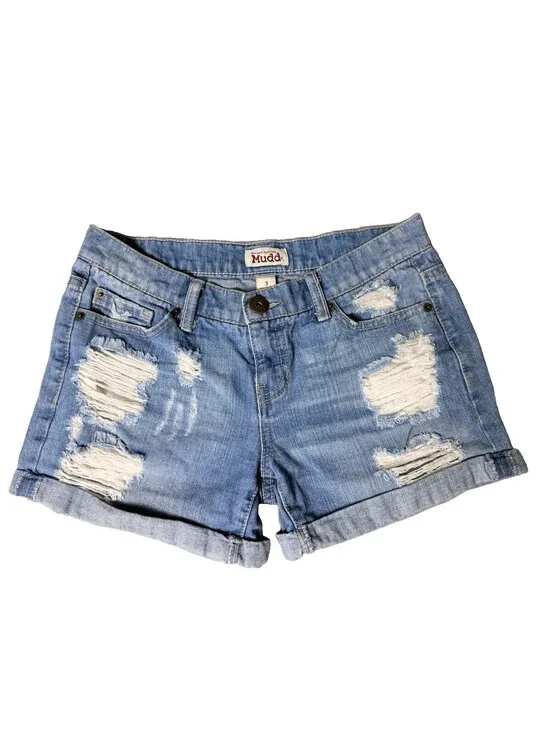 Mudd Distressed denim shorts Size 3