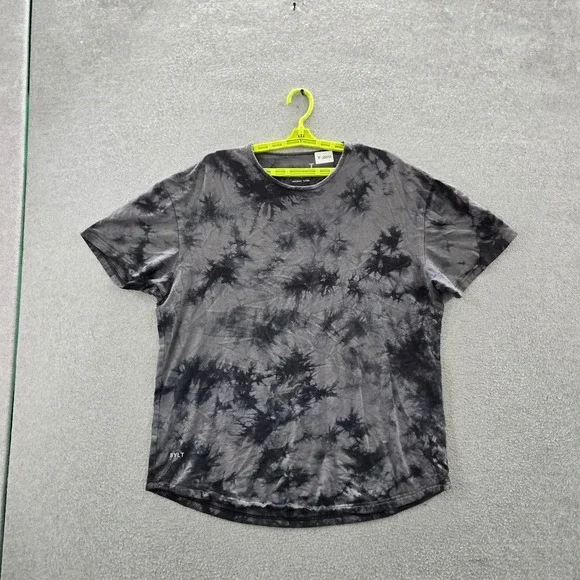 BYLT Men Shirt XL‎ Black Cloud Tie Dye Short Sleeve