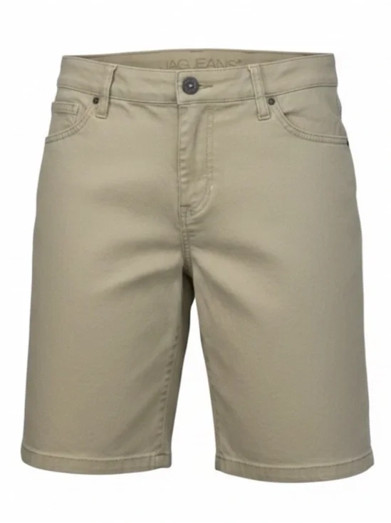 Jag Ecru Beige Khaki High Waist 9 inseam Jean Shorts Womens size 10