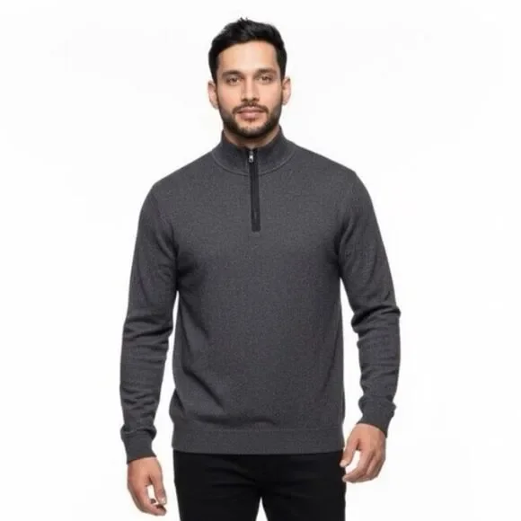 Men’s Van Hensen pull over zip sweater