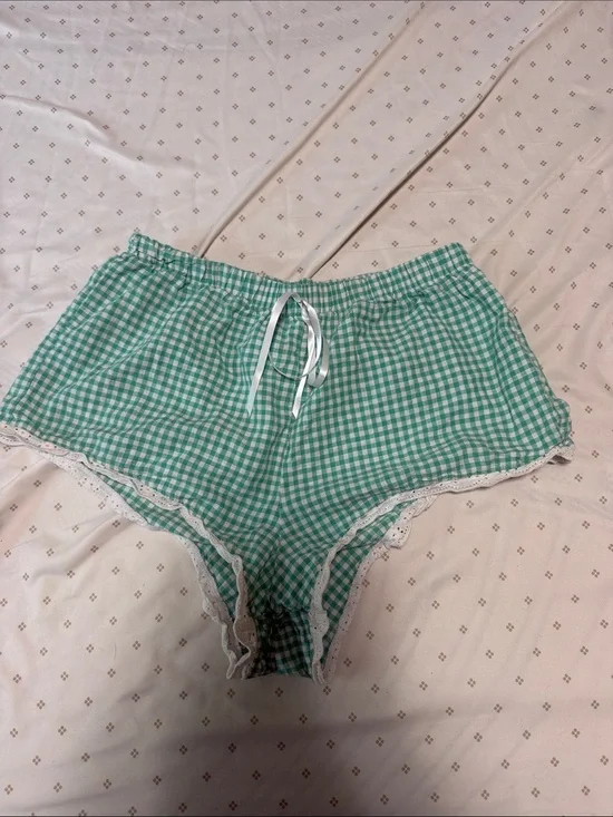 Anthropologie gingham shorts