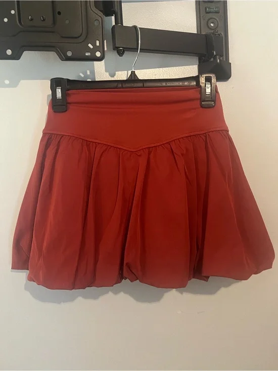 aerie Brick Red Bubble Skirt / NWOT