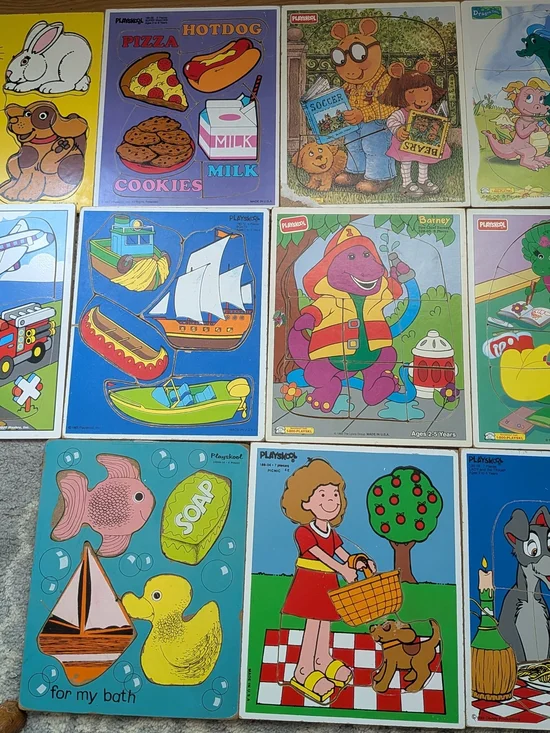 Vintage Lot Of 11 Puzzles