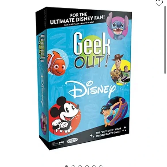 Disney Geek Out! Party Game - Blue and Black
