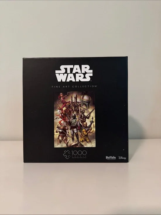 Star Wars Black Box Puzzle with Colorful Character Art