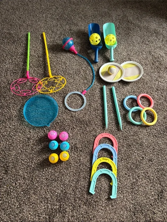 Kids Outdoor Game Activity Play Set - Multicolor