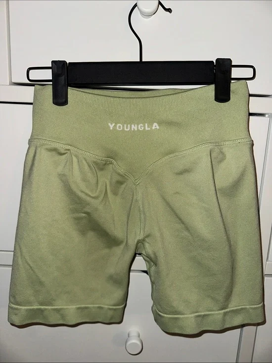 YoungLA Light Sage gym shorts